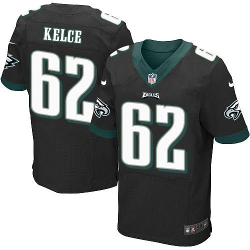  Eagles #62 Jason Kelce Black Alternate Men's Stitched NFL New Elite Jersey
