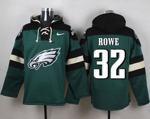  Eagles #32 Eric Rowe Midnight Green Player Pullover NFL Hoodie
