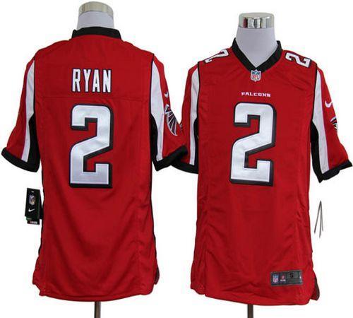  Falcons #2 Matt Ryan Red Team Color Men's Stitched NFL Game Jersey