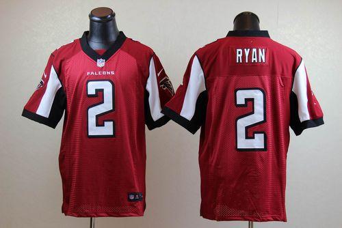  Falcons #2 Matt Ryan Red Team Color Men's Stitched NFL Elite Jersey