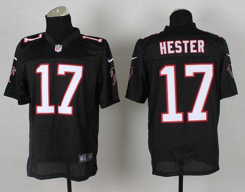  Falcons #17 Devin Hester Black Alternate Men's Stitched NFL Elite Jersey