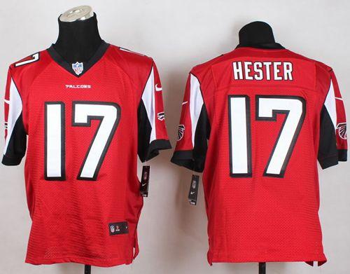  Falcons #17 Devin Hester Red Team Color Men's Stitched NFL Elite Jersey