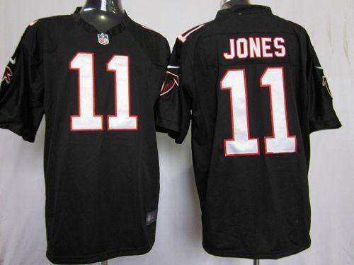  Falcons #11 Julio Jones Black Alternate Men's Stitched NFL Game Jersey