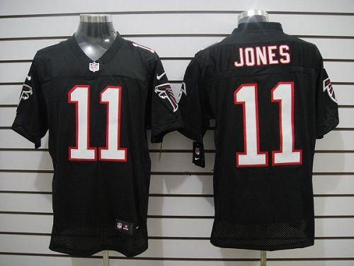  Falcons #11 Julio Jones Black Alternate Men's Stitched NFL Elite Jersey