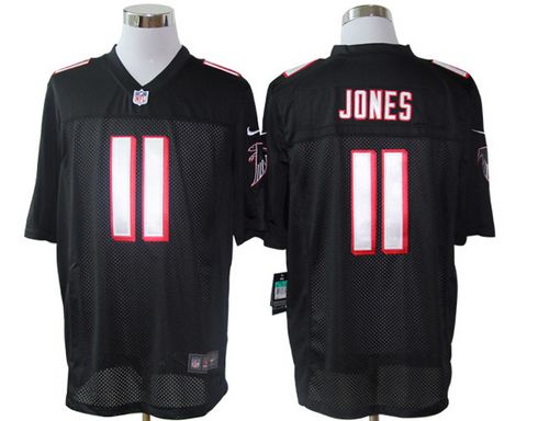  Falcons #11 Julio Jones Black Alternate Men's Stitched NFL Limited Jersey
