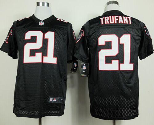  Falcons #21 Desmond Trufant Black Alternate Men's Stitched NFL Elite Jersey