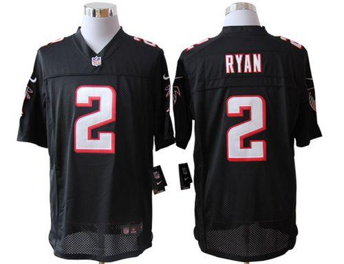 Falcons #2 Matt Ryan Black Alternate Men's Stitched NFL Limited Jersey