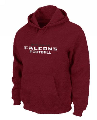 Atlanta Falcons Authentic Font Pullover Hoodie Red