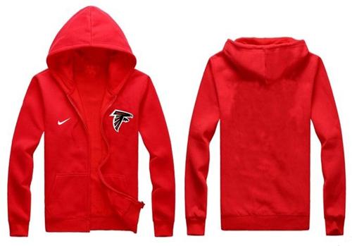  Atlanta Falcons Authentic Logo Hoodie Red