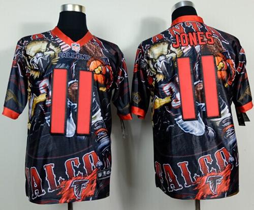  Falcons #11 Julio Jones Team Color Men's Stitched NFL Elite Fanatical Version Jersey