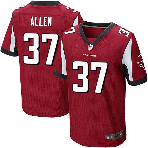  Falcons #37 Ricardo Allen Red Team Color Men's Stitched NFL Elite Jersey