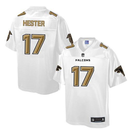  Falcons #17 Devin Hester White Men's NFL Pro Line Fashion Game Jersey
