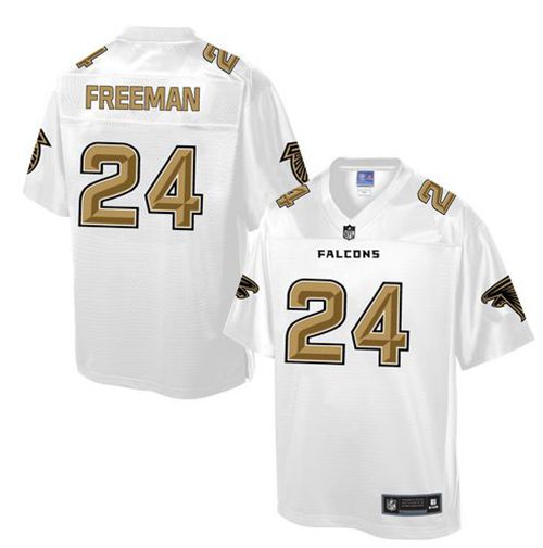  Falcons #24 Devonta Freeman White Men's NFL Pro Line Fashion Game Jersey