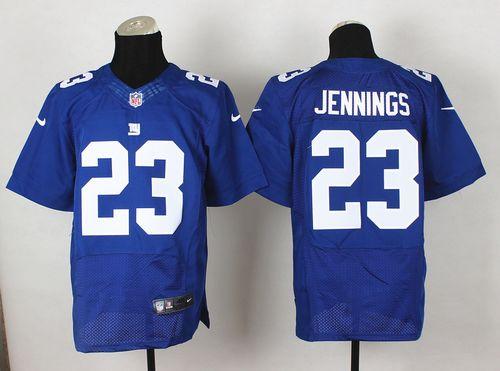  Giants #23 Rashad Jennings Royal Blue Team Color Men's Stitched NFL Elite Jersey