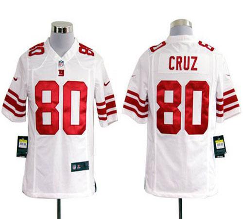  Giants #80 Victor Cruz White Men's Stitched NFL Game Jersey