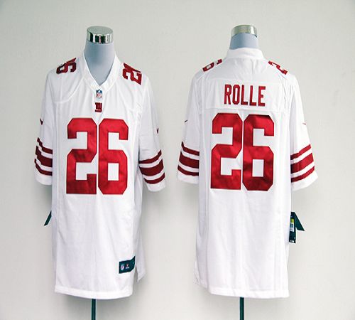  Giants #26 Antrel Rolle White Men's Stitched NFL Game Jersey