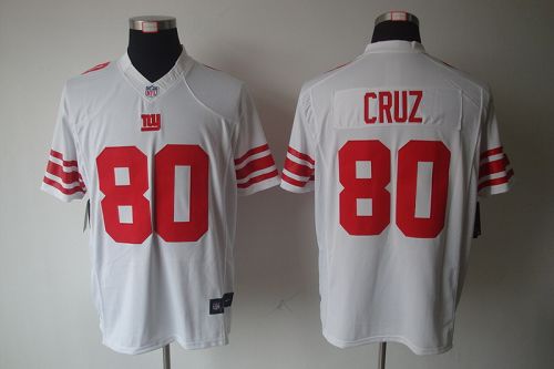  Giants #80 Victor Cruz White Men's Stitched NFL Limited Jersey