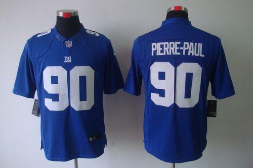  Giants #90 Jason Pierre Paul Royal Blue Team Color Men's Stitched NFL Limited Jersey