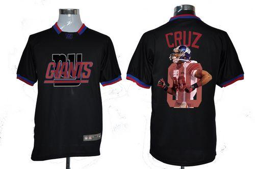  Giants #80 Victor Cruz Black Men's NFL Game All Star Fashion Jersey