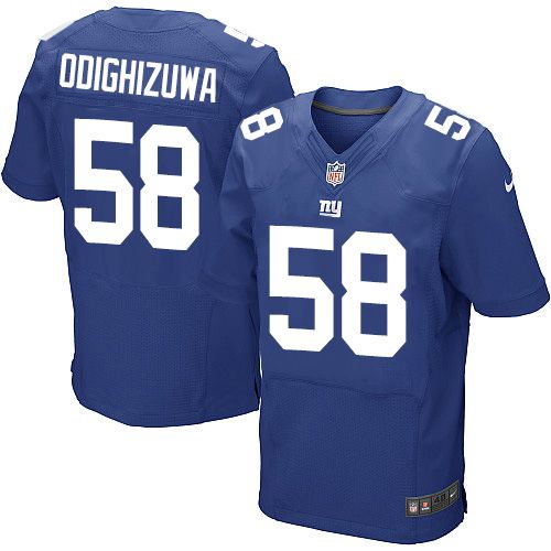  Giants #58 Owa Odighizuwa Royal Blue Team Color Men's Stitched NFL Elite Jersey