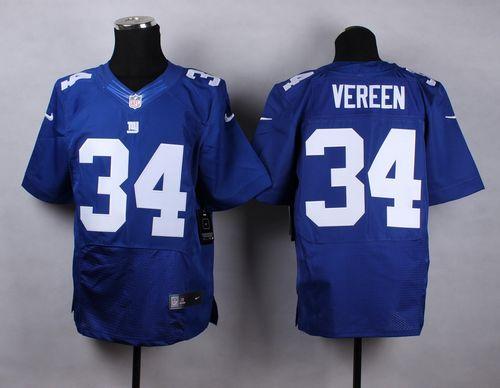  Giants #34 Shane Vereen Royal Blue Team Color Men's Stitched NFL Elite Jersey