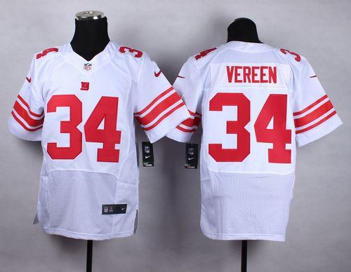  Giants #34 Shane Vereen White Men's Stitched NFL Elite Jersey