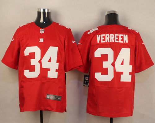  Giants #34 Shane Vereen Red Alternate Men's Stitched NFL Elite Jersey