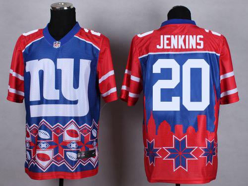  Giants #20 Janoris Jenkins Blue Men's Stitched NFL Elite Noble Fashion Jersey