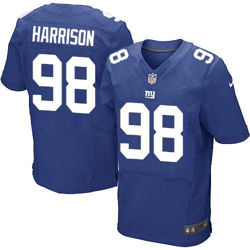  Giants #98 Damon Harrison Royal Blue Team Color Men's Stitched NFL Elite Jersey
