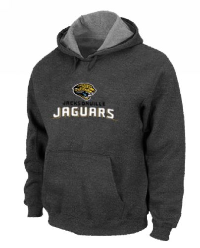 Jacksonville Jaguars Authentic Logo Pullover Hoodie Dark Grey
