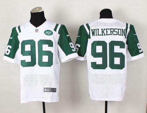  Jets #96 Muhammad Wilkerson White Men's Stitched NFL Elite Jersey