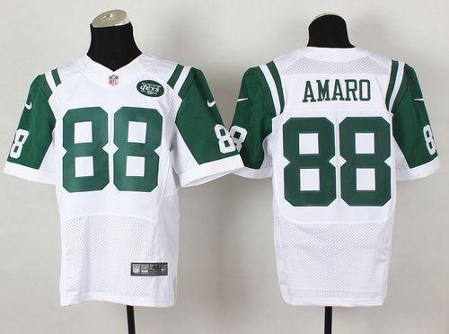  Jets #88 Jace Amaro White Men's Stitched NFL Elite Jersey