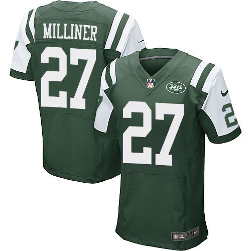  Jets #27 Dee Milliner Green Team Color Men's Stitched NFL Elite Jersey