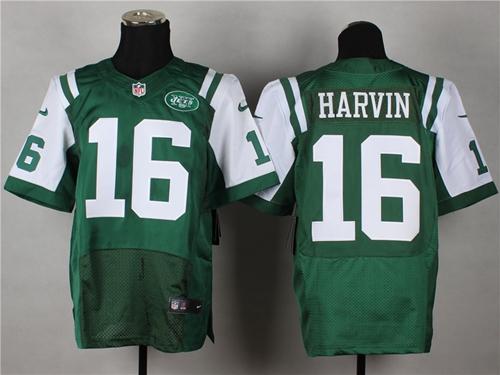  Jets #16 Percy Harvin Green Team Color Men's Stitched NFL Elite Jersey