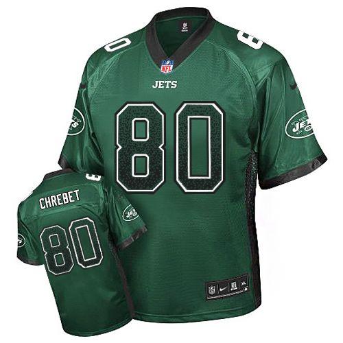  Jets #80 Wayne Chrebet Green Team Color Men's Stitched NFL Elite Drift Fashion Jersey