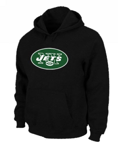 New York Jets Logo Pullover Hoodie Black