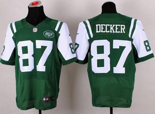  Jets #87 Eric Decker Green Team Color Men's Stitched NFL Elite Jersey