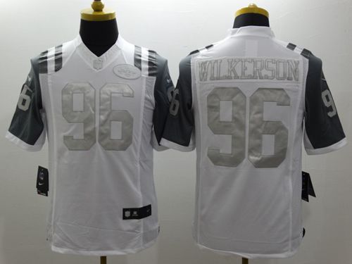  Jets #96 Muhammad Wilkerson White Men's Stitched NFL Limited Platinum Jersey