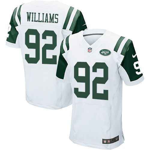  Jets #92 Leonard Williams White Men's Stitched NFL Elite Jersey