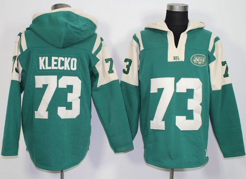 New York Jets #73 Joe Klecko Green Player Winning Method Pullover NFL Hoodie