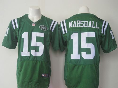  Jets #15 Brandon Marshall Green Men's Stitched NFL Elite Rush Jersey