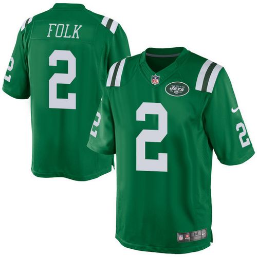  Jets #2 Nick Folk Green Men's Stitched NFL Elite Rush Jersey