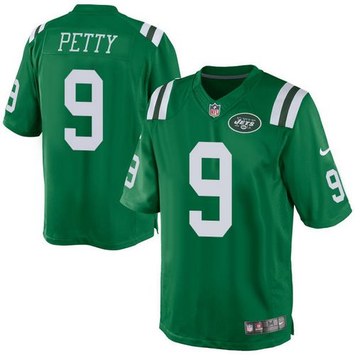  Jets #9 Bryce Petty Green Men's Stitched NFL Elite Rush Jersey