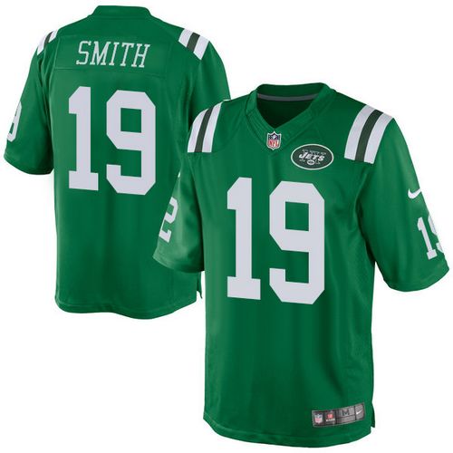  Jets #19 Devin Smith Green Men's Stitched NFL Elite Rush Jersey