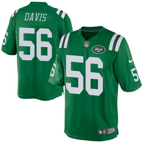  Jets #56 Demario Davis Green Men's Stitched NFL Elite Rush Jersey