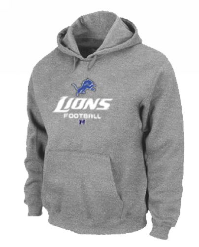 Detroit Lions Critical Victory Pullover Hoodie Grey