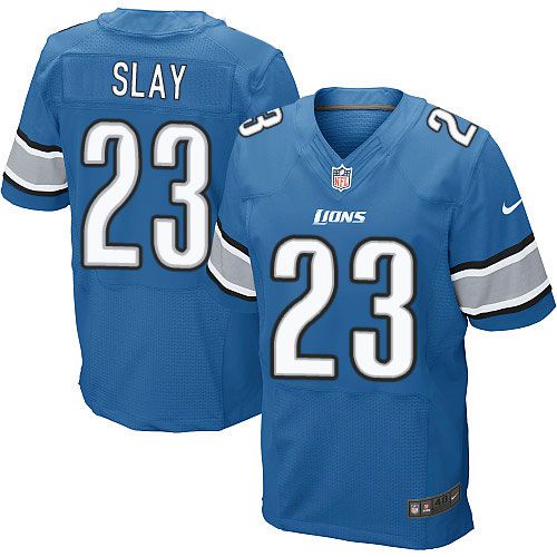  Lions #23 Darius Slay Blue Team Color Men's Stitched NFL Elite Jersey