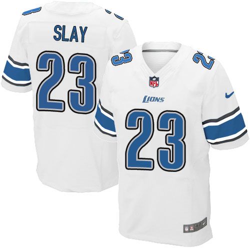  Lions #23 Darius Slay White Men's Stitched NFL Elite Jersey
