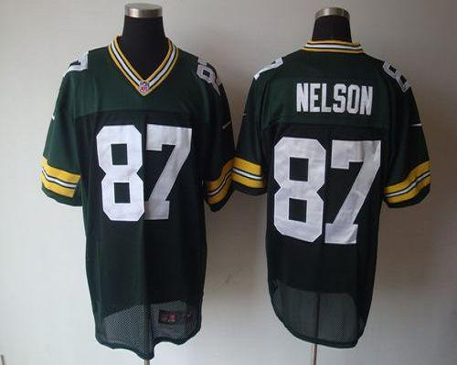  Packers #87 Jordy Nelson Green Team Color Men's Stitched NFL Elite Jersey