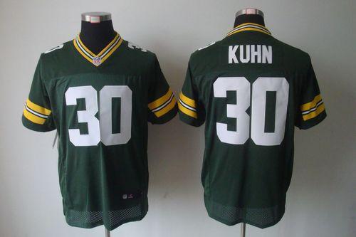  Packers #30 John Kuhn Green Team Color Men's Stitched NFL Elite Jersey